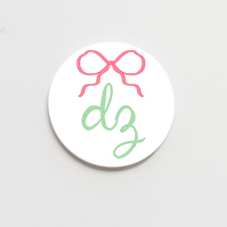 Delta Zeta Greek Bow Button - 2.25 inch-Accessories-[product_category]-Whatsoever Things