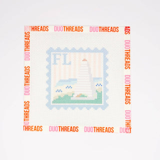 Postmarked: Florida 13 Mesh Needlepoint Canvas