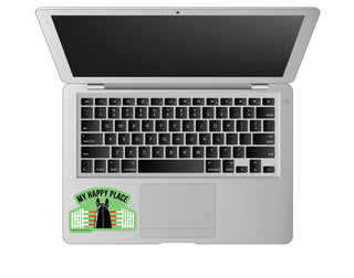 3" Waterproof My Happy Place Jumper Funny Horse Sticker-Stickers-[product_category]-Whatsoever Things