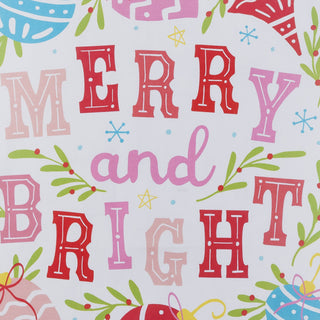 Merry Bright With Pom Pom M/4 Kitchen Towel-[product_category]-Whatsoever Things