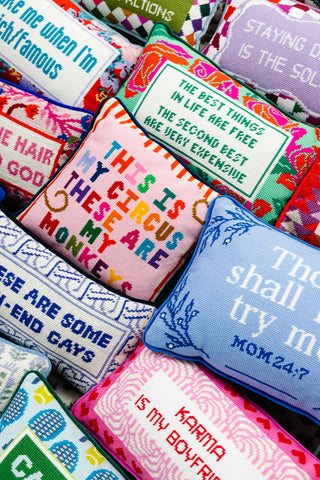 My Circus Needlepoint Pillow-[product_category]-Whatsoever Things