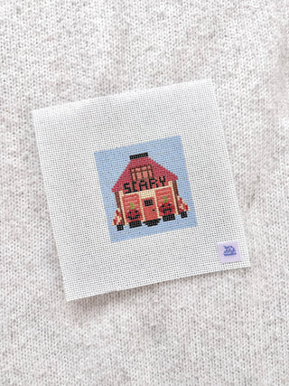 Halloween Mini Shop Hand-Painted Needlepoint Canvas