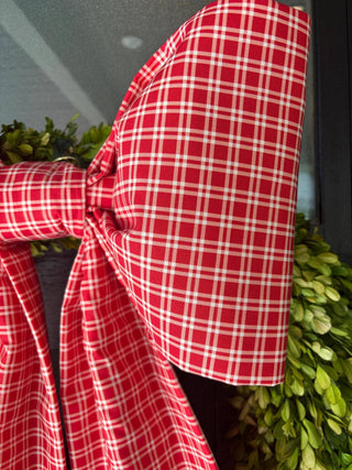 The Signature Red Plaid Bow