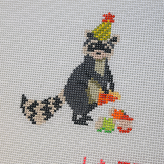 Party Animals – Birthday Bandit Needlepoint Canvas