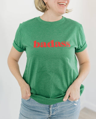 Badass T-Shirt Graphic Tee - Holiday Apparel-Women's Graphic Tees-[product_category]-Whatsoever Things
