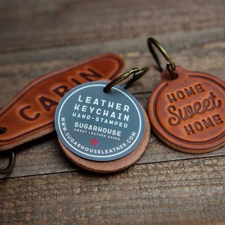 Howdy Leather Keychain Motel Style