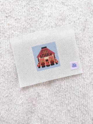 Halloween Mini Shop Hand-Painted Needlepoint Canvas