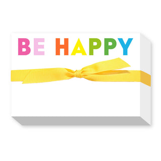 BE HAPPY BIG & BOLD NOTEPAD-Notebooks & Notepads-[product_category]-Whatsoever Things