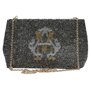 Custom Black/Silver/Gold Beaded Bag - Four week turn-Bags-[product_category]-Whatsoever Things