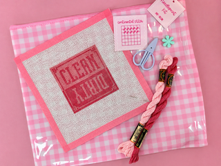Clean / Dirty Printed Needlepoint Canvas Kit
