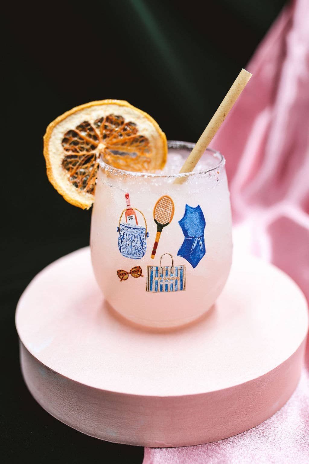 Summer 14oz Stemless Wine Tumblers