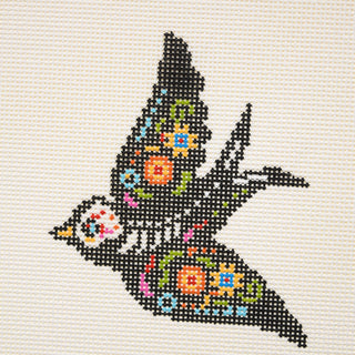 Día de los Muertos Bird Needlepoint Canvas