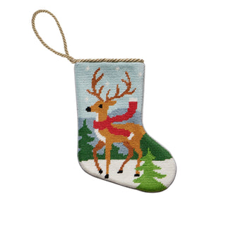 Reindeer Embroidered Mini Stocking-[product_category]-Whatsoever Things