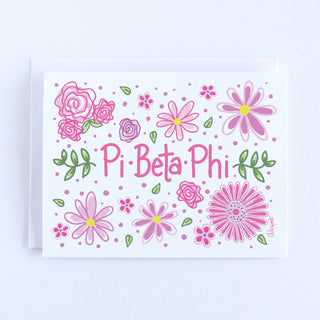 Pi Beta Phi Vines and Blooms Sorority Notecard Set-Cards-[product_category]-Whatsoever Things
