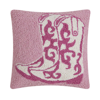 Pink Cowboy Boots Hook Pillow-Pillows-[product_category]-Whatsoever Things