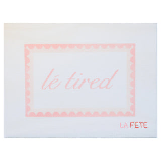 Le Tired Hand Painted Needlepoint Canvas
