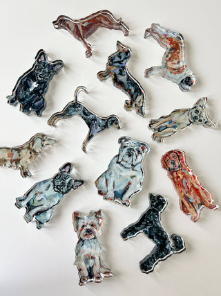 Blonde Dachshund Dog Acrylic Block