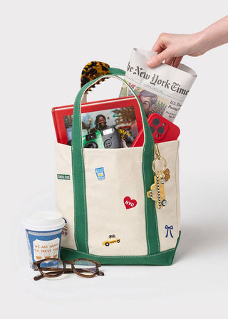 New York Icons Mini Canvas Tote | Alice & Wonder
