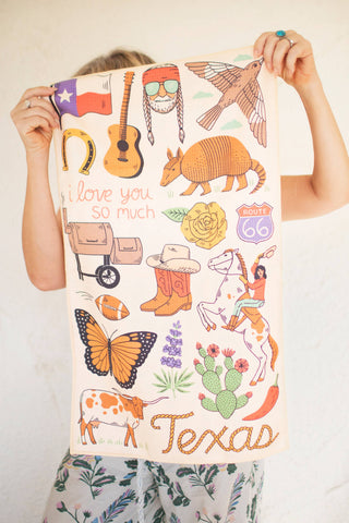 Kitchen Tea Towel Quick Dry | Texas