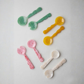 Pink Salad Server | Hand-Poured Resin | 12.40 x 3.93 in