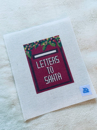 "Letters To Santa" Mailbox Needlepoint Canvas