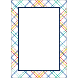 5"x7" Summer Plaid Notepad-Notebooks & Notepads-[product_category]-Whatsoever Things