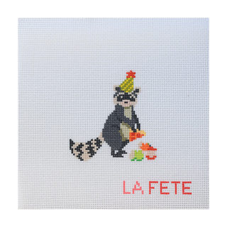 Party Animals – Birthday Bandit Needlepoint Canvas