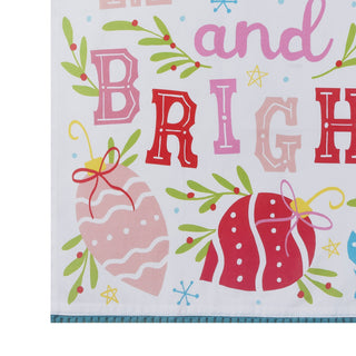 Merry Bright With Pom Pom M/4 Kitchen Towel-[product_category]-Whatsoever Things
