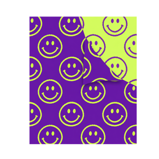 Happy Face & Lightning Plush Throw Blankets