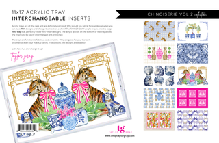 Acrylic Tray CHINOISERIE VOL 2 insert set of 10-Trays-[product_category]-Whatsoever Things