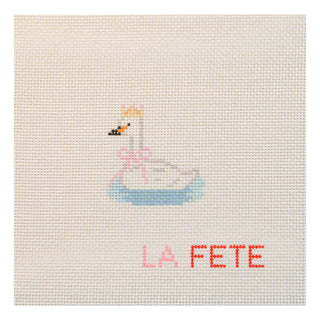 Party Animals – Swan Needlepoint Canvas