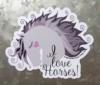 Horse Magnet 3": I Love Horses ~ .75 cent CLOSE OUT-Decor-[product_category]-Whatsoever Things