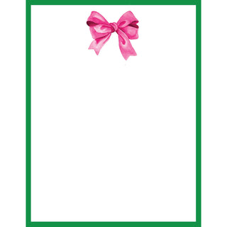 In Stock 4.25x5.5 Pink Bow Notepad-[product_category]-Whatsoever Things
