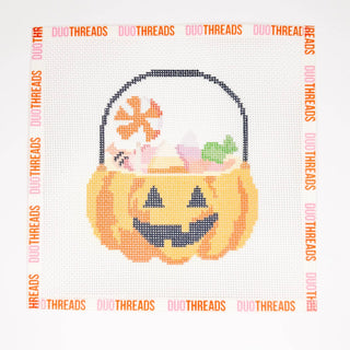 Trick or Treat Bucket 13 Mesh Needlepoint Canvas