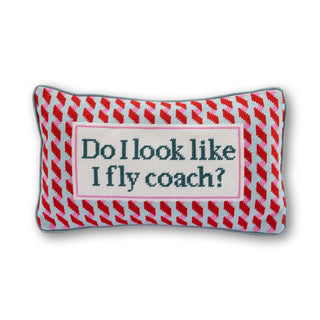 Fly Coach Needlepoint Pillow-[product_category]-Whatsoever Things