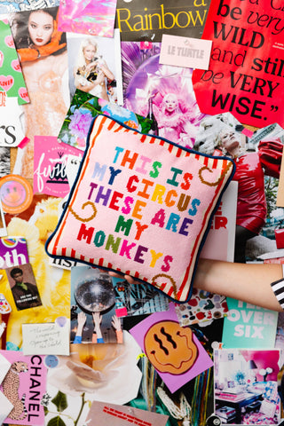 My Circus Needlepoint Pillow-[product_category]-Whatsoever Things