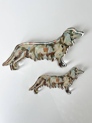 Blonde Dachshund Dog Acrylic Block
