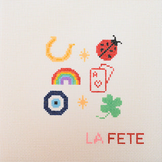 'Pretty Lucky' Hand Painted Needlepoint Canvas