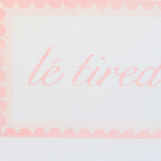 Le Tired Hand Painted Needlepoint Canvas