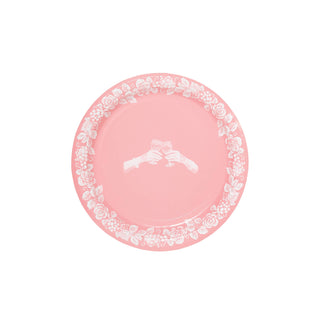 Wine Lover Jasperware Inspired Paper Salad Plates Set of 8 