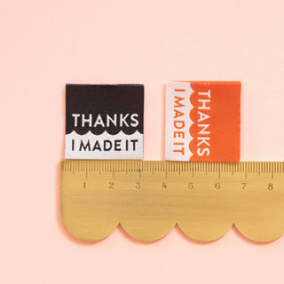 Thanks, I Made It Woven Labels – Pack of 8