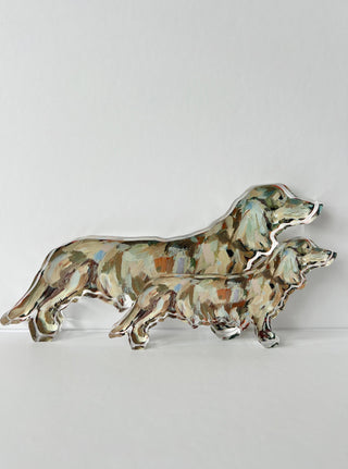 Blonde Dachshund Dog Acrylic Block