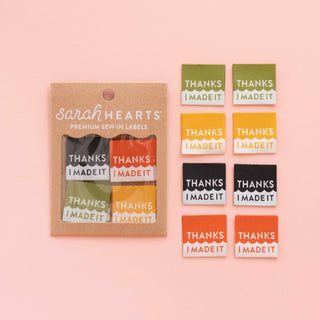 Thanks, I Made It Woven Labels – Pack of 8