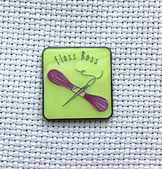 Spool of Thread "I'm Old Spool" Enamel Needle Minders