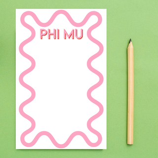 Sorority Squiggle Notepad-Notebooks & Notepads-[product_category]-Whatsoever Things
