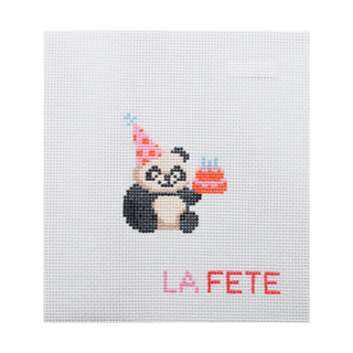 Party Animals – Panda Needlepoint Canvas