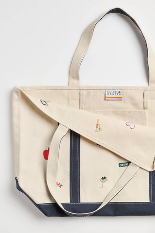New York City Icons Canvas Tote | Alice & Wonder