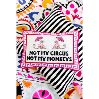 Not My Circus Needlepoint Pillow-Pillows-[product_category]-Whatsoever Things