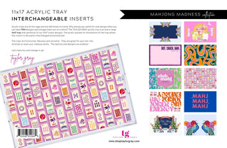 Acrylic Tray MAHJONG MADNESS insert set of 10-Trays-[product_category]-Whatsoever Things