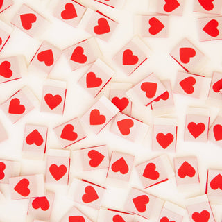 Heart Woven Labels – Pack of 8